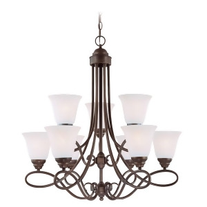Craftmade Cordova 9 Light Chandelier Old Bronze/White Frost 25029-Olb-wg - All