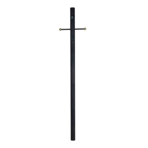 Craftmade Outdoor Direct Burial 84 Smooth Post Black Z8794-tb - All
