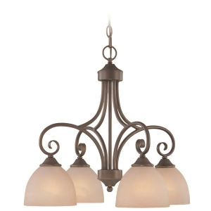 Craftmade Raleigh 4 Light Down Chandelier Old Bronze 25324-Olb - All