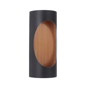 Craftmade Outdoor Ellipse Small Led Pocket Sconce Black/Brass Z3102-tbsb-led - All
