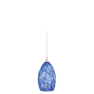 Vaxcel Milano 4-1/2' Mini Pendant Azzurra Glass Pd57112sn - All