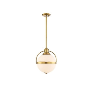 Savoy House Westbourne 1 Light Pendant in Warm Brass 7-3102-1-322 - All