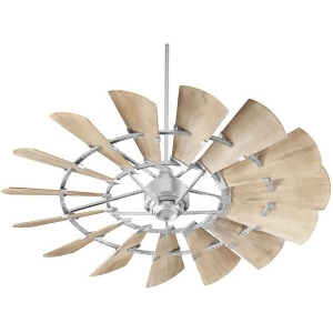 Quorum 60' 15 Blade Windmill Ceiling Fan Galvanized 96015-9 - All