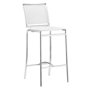 Zuo Modern Soar Bar Chairs Set of 2 White 300151 - All