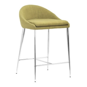 Zuo Modern Reykjavik Counter Chairs Set of 2 Pea 300335 - All