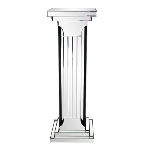 Howard Elliott Mirrored Doric Style Pedestal 29030 - All