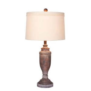 Fangio Lighting 29.5 Resin Table Lamp Cottage Antique Brown W-6246cabr - All