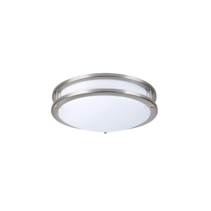 Elitco Ripple Led Double Ring Ceiling Fixture 120V 15W 1 Pack Nickel Cf3202 - All