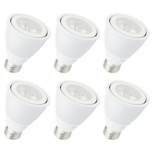 Elitco Sedric Par20 Led Light Bulbs 120V 8W Set/6 Wh P20cob-8-d-41-35-6pk - All