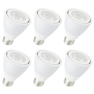 Elitco Sedric Par20 Led Light Bulbs 120V 8W Set/6 Wh P20cob-8-d-41-35-6pk - All