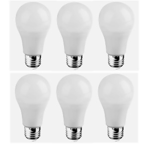 Elitco Lighting Vertis A19 Led Light Bulb 120V 6.5W 6 Pack Wh A19led205-6pk - All