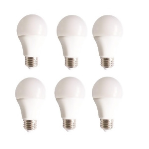 Elitco Lighting Vertis A19 Led Light Bulb 120V 10W 6 Pack Wh A19led801-6pk - All