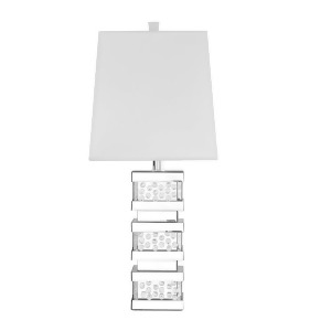 Elegant DAcor 9312 Sparkle 1-Light Silver Table Lamp Ml9312 - All