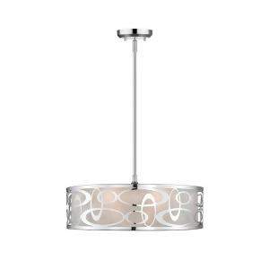 Z-lite Opal 4-Lt Pendant Chrome 195-20Ch - All