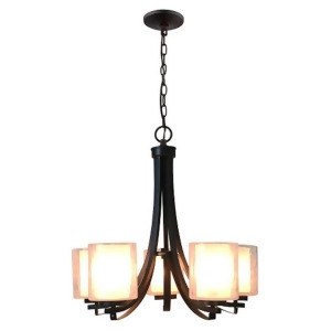 Yosemite Home DAcor Modern Classic 5 Light Chandelier Bronze 120013525 - All