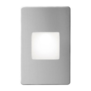 Dainolite 3.3 Watt Brushed Aluminum Led Wall Light w/White Lens Dledw-245-ba - All