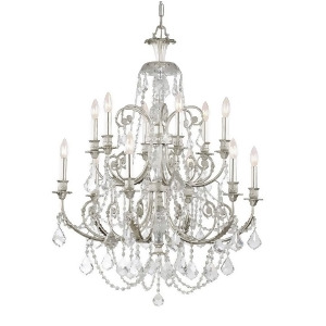Crystorama Regis Clear Crystal Crystal Wrought Iron Chandelier 5119-Os-cl-s - All