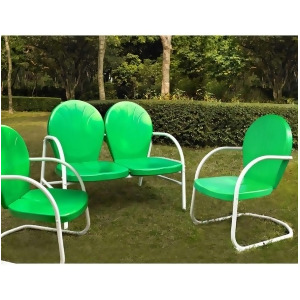 Crosley Griffith 3 Piece Metal Outdoor Seating Set Ko10002gr - All