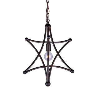 Crystorama Astro 1 Light Bronze Mini Chandelier 9235-Eb - All