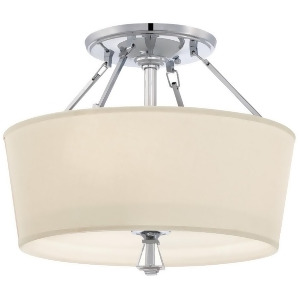 Quoizel 3 Light Deluxe Semi-Flush Mount in Polished Chrome Dx1718c - All
