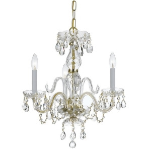 Crystorama Traditional Crystal Elements Crystal Chandelier 5044-Pb-cl-s - All