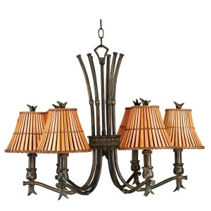 Kenroy Home Kwai 6 Light Chandelier Bronze Heritage Finish 90456Bh - All