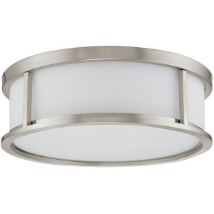 Nuvo Lighting Odeon Es 3 Light 15 Flush Dome w/ White Glass 60-3812 - All