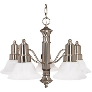 Nuvo Gotham 5 Light 25 Chandelier w/ Glass Bell Shades 60-189 - All