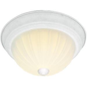 Nuvo Lighting 2 Light Cfl 11 Flush Mount Frosted Melon Glass 60-443 - All