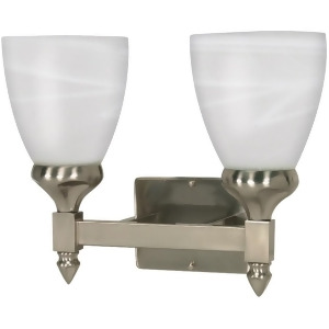 Nuvo Triumph 2 Light 13 Vanity w/ Sculptured Glass Shades 60-592 - All