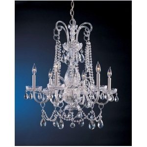 Crystorama Traditional Crystal Chandelier Clear Crystal Elements 1030-Ch-cl-s - All