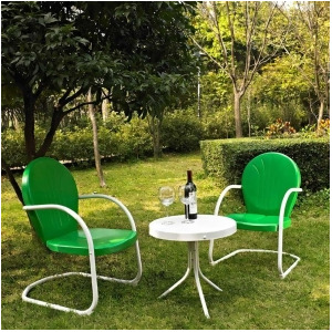Crosley Griffith 3 Piece Metal Outdoor Seating Set Ko10004gr - All