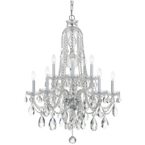 Crystorama Traditional Crystal Elements Crystal Chandelier 1110-Ch-cl-s - All