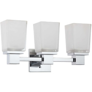 Nuvo Parker 3 Light Vanity Fixture w/ Sandstone Etched Glass 60-4003 - All