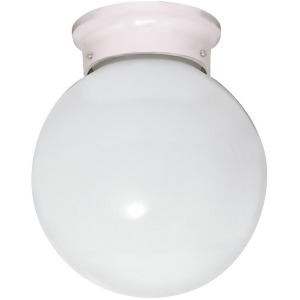 Nuvo Lighting 1 Light Cfl 8 Flush Mount White Ball 60-430 - All