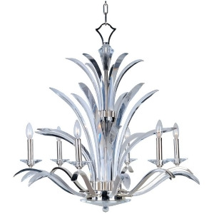 Maxim Lighting Paradise 6-Light Chandelier Plated Silver 39945Bcps - All