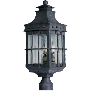 Maxim Nantucket 3-Light Outdoor Post Lantern Country Forge 30080Cdcf - All