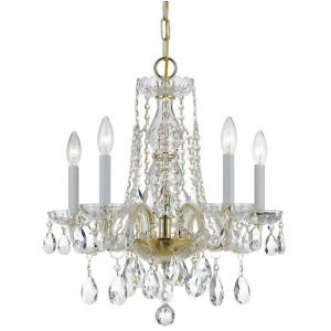 Crystorama Traditional Crystal Elements Crystal Chandelier 1061-Pb-cl-s - All