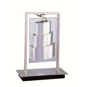 Lite Source Table Lamp Chrome With Aluminum Shade Clear Glass Ls-2255alu - All