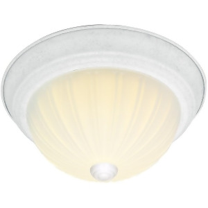 Nuvo Lighting 2 Light Cfl 13 Flush Mount Frosted Melon Glass 60-444 - All