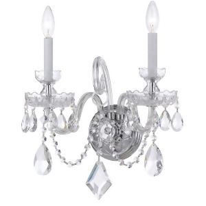 Crystorama Traditional 2 Light Clear Crystal Chrome Sconce Iii 1142-Ch-cl-mwp - All