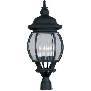 Maxim Crown Hill 4-Light Outdoor Pole/Post Lantern Black 1038Bk - All