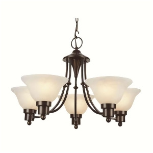 Trans Globe Payson 5 Light Chandelier in Weathered Bronze 6545 Wb - All