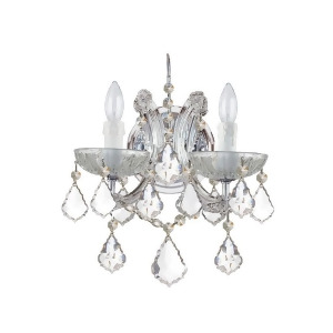 Crystorama Maria Theresa 2 Light Clear Crystal Chrome Sconce Ii 4472-Ch-cl-mwp - All