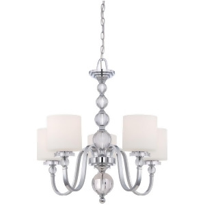 Quoizel 5 Light Downtown Chandelier in Polished Chrome Dw5005c - All