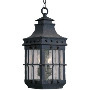 Maxim Nantucket 3-Light Outdoor Hanging Lantern Country Forge 30088Cdcf - All