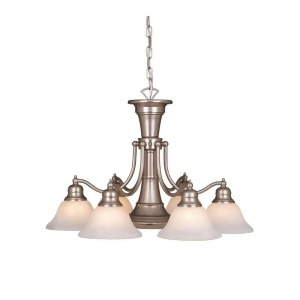 Vaxcel Standford 7 Light Chandelier Brushed Nickel Ch30307bn - All