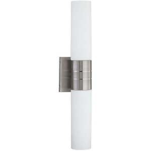 Nuvo Link Es 2 Light Vertical Tube Wall Sconce w/ White Glass 60-3955 - All