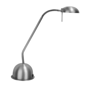 Dainolite Adjustable Gooseneck Desk Lamp Satin Chrome Dlha730-sc - All