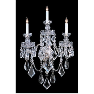 Crystorama Traditional 3 Light Clear Crystal Chrome Sconce Ii 1043-Ch-cl-mwp - All